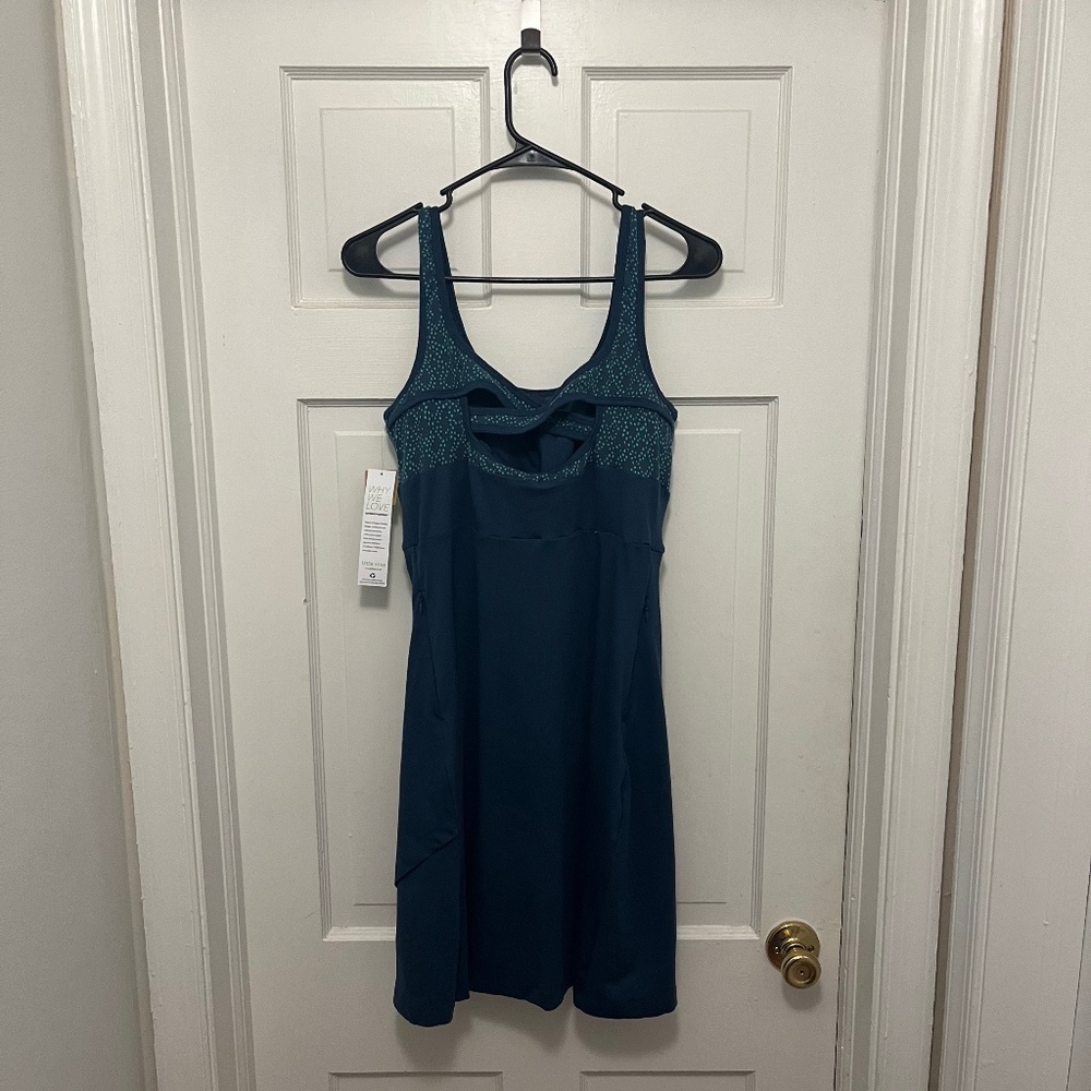 Women’s Title Nine Updated Connelly Trellis Blue Dress Size Medium